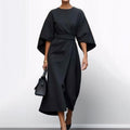 VIVIENNE | Elegant Kimono Maxi Dress with Accent Waist