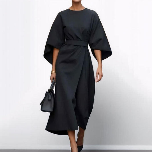 VIVIENNE | Elegant Kimono Maxi Dress with Accent Waist