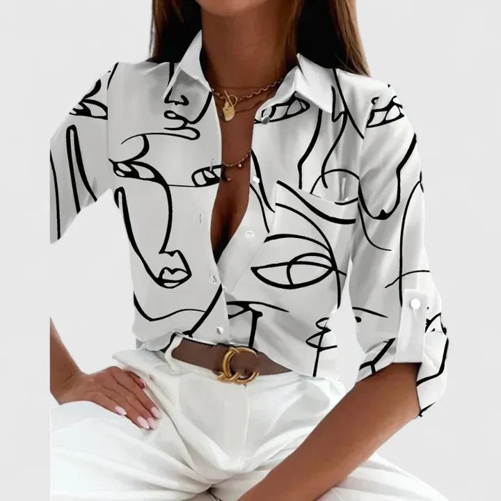 Lisette | Elegant Long Sleeve Blouse