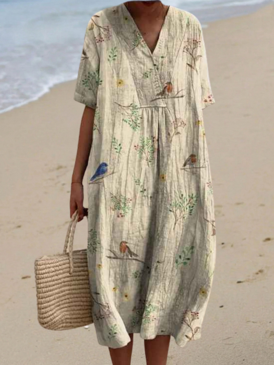 Lina - Vintage Floral Dress