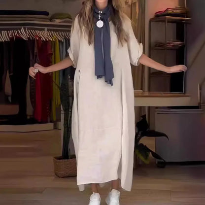 SELENA | Elegant Casual Dress with Buttons