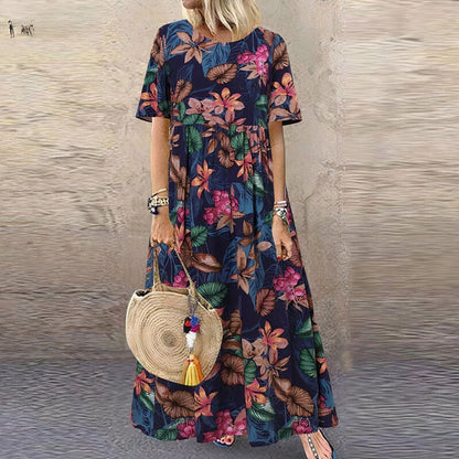 FLORA | Long Floral Dress Elegant and Lively