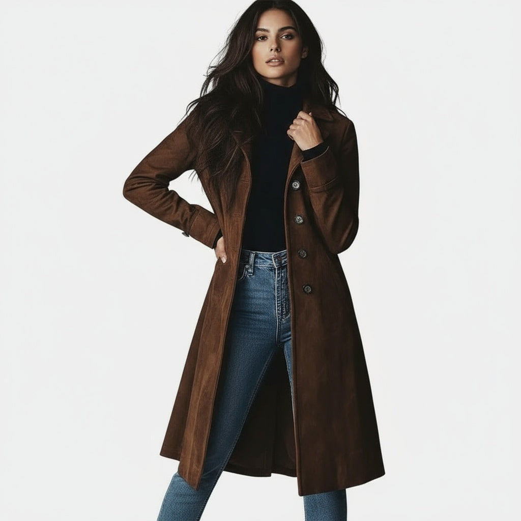 ESMÉE™ | Long Coat with Timeless Elegance and Comfort for Day and City