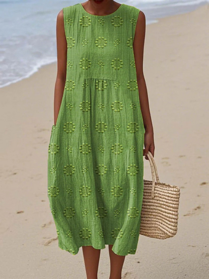 Audrey | Patterned Midi Dress
