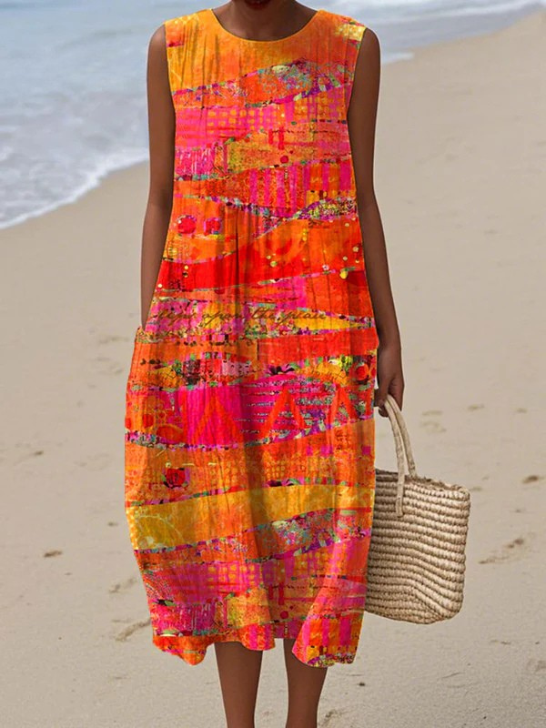 Faye™ Midi Dress Sunset