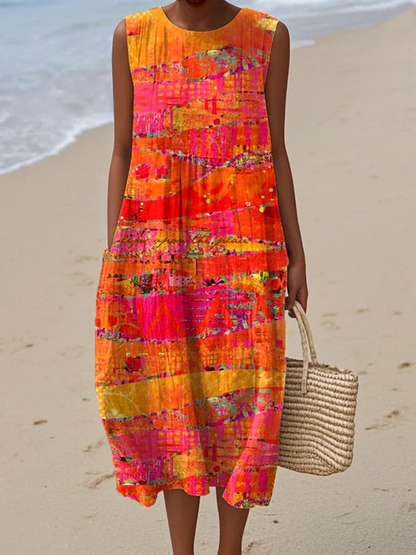 Faye™ Midi Dress Sunset