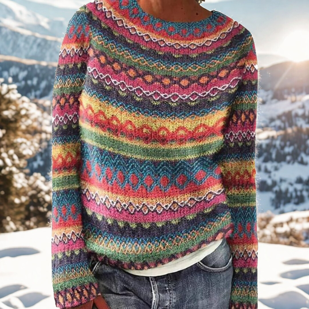 Liv – Winter sweater with timeless Scandinavian pattern
