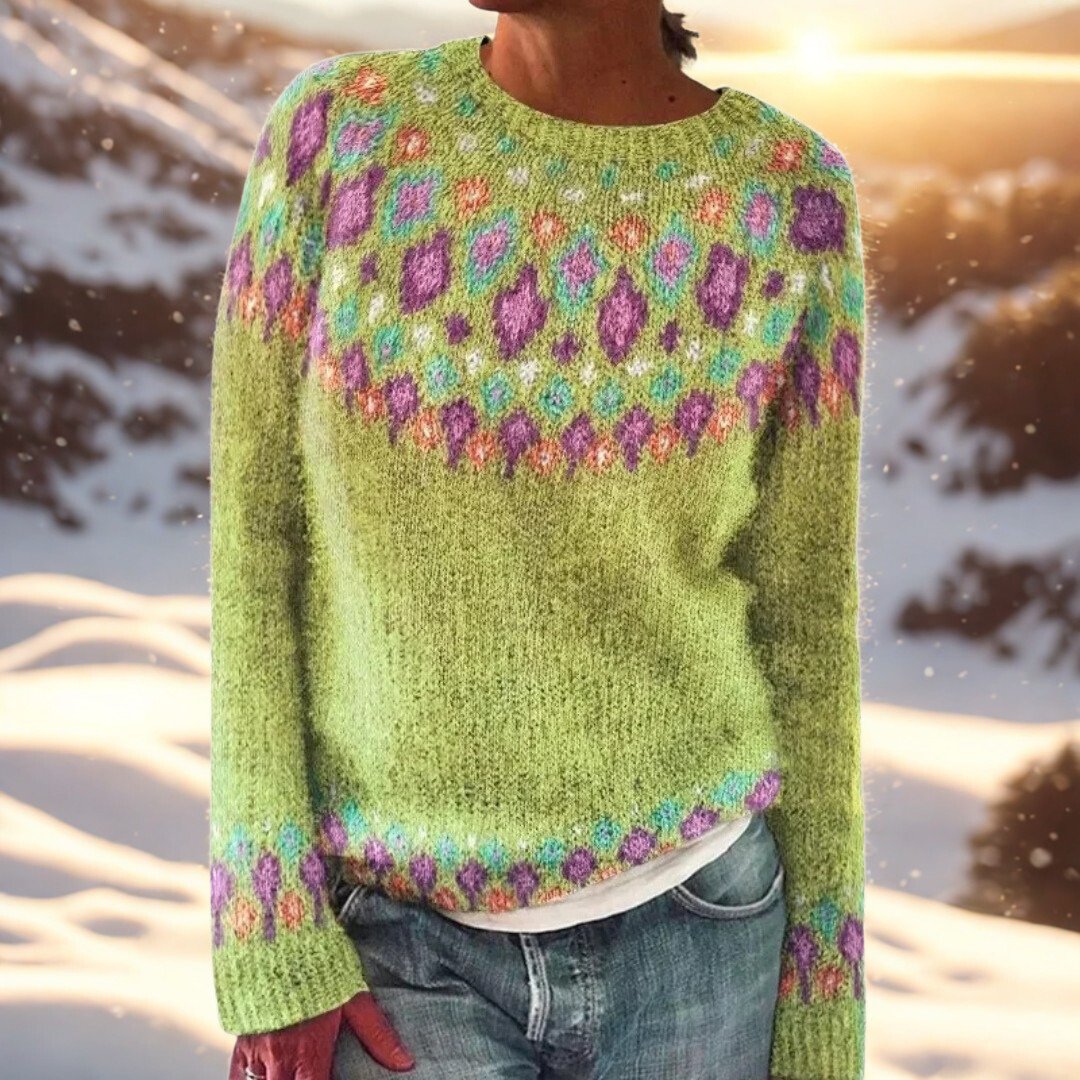 Liv – Winter sweater with timeless Scandinavian pattern
