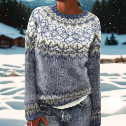 Liv – Winter sweater with timeless Scandinavian pattern