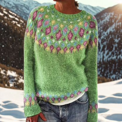 Liv – Winter sweater with timeless Scandinavian pattern