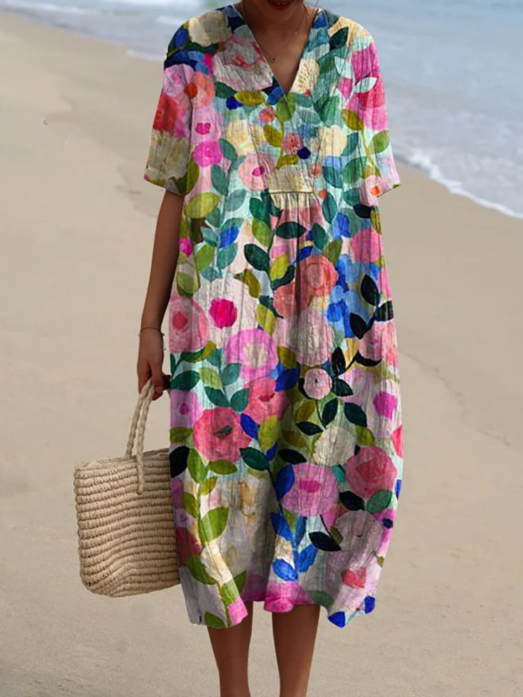 Quirine™ - Printed Dress Summer Breeze