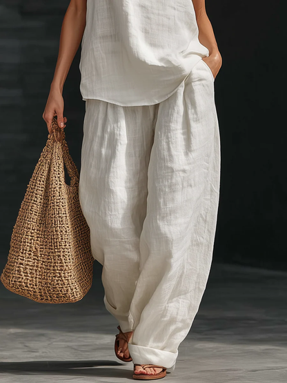 Zoë™ – Sleeveless Top and Wide Pants