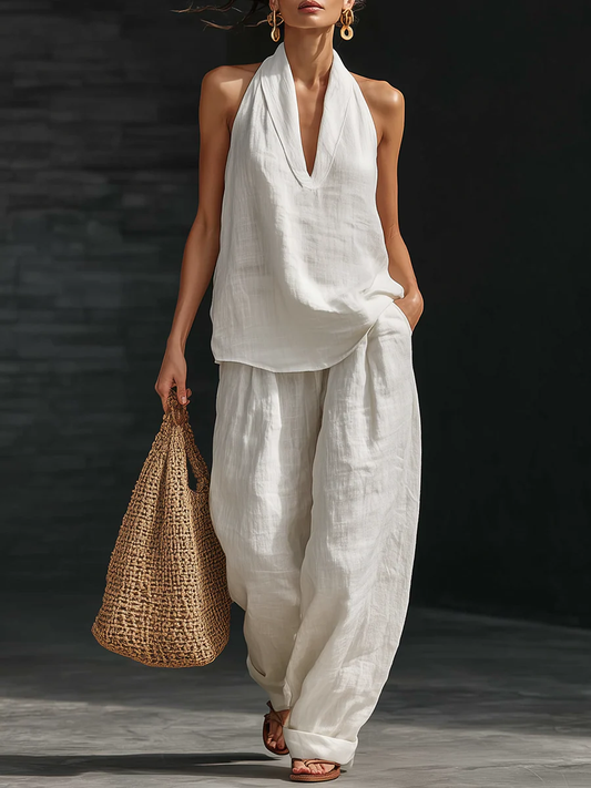 Zoë™ – Sleeveless Top and Wide Pants