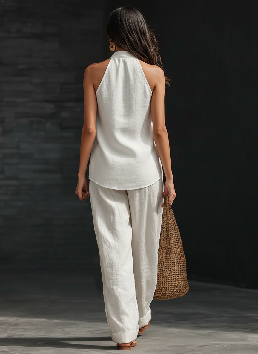 Zoë™ – Sleeveless Top and Wide Pants