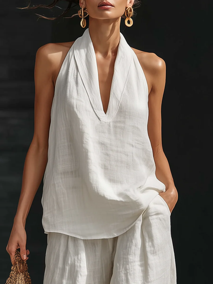 Zoë™ – Sleeveless Top and Wide Pants
