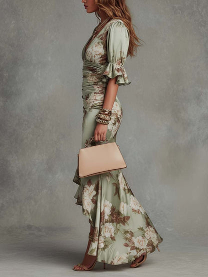 Denise™ | Elegant Floral Maxi Dress