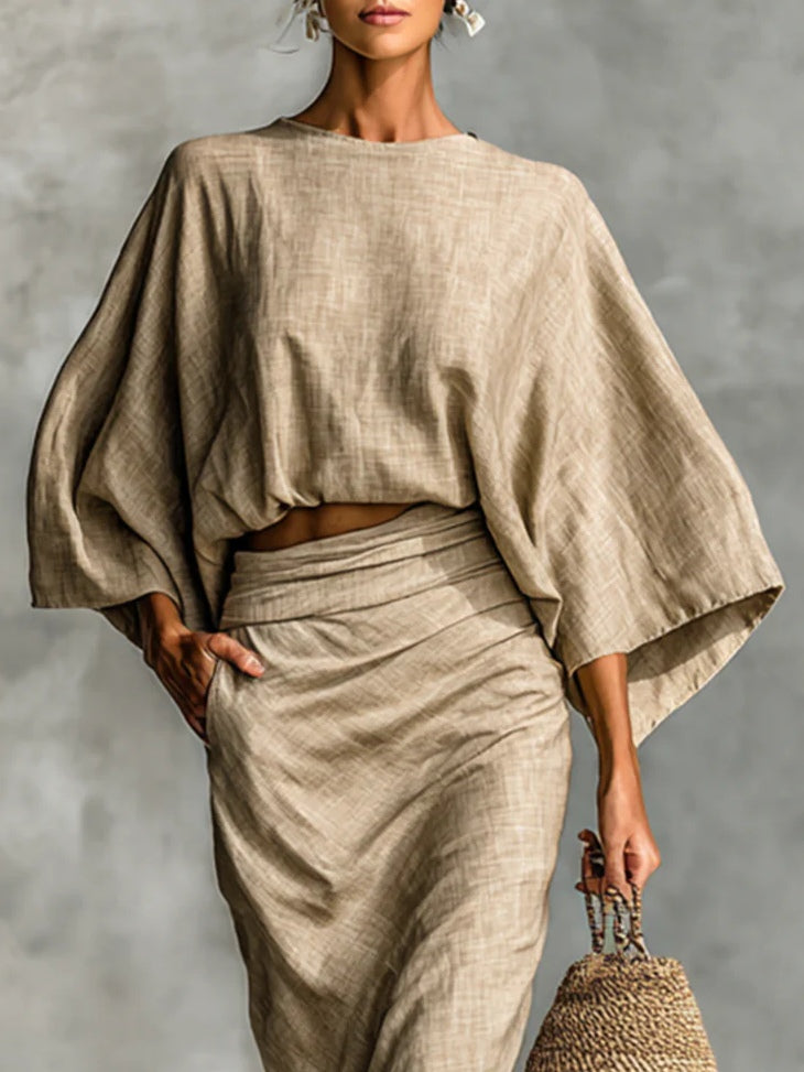 NOVA | Effortless Batwing Set for Sophisticated Comfort and Coastal Style