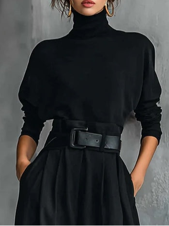 REAGAN | Matching Set with High Neck Top and Tailored Pants