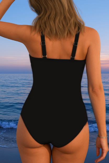 Éloria – Elegant Swimsuit with Colorful Print