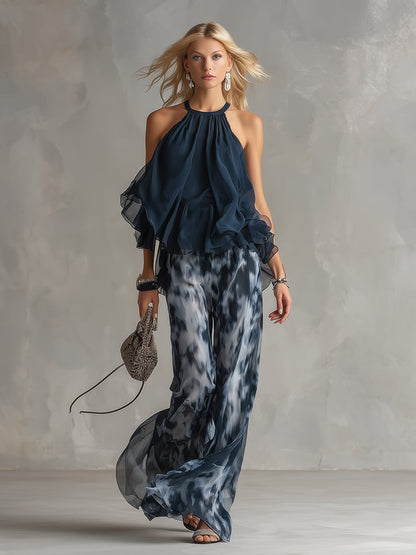 Cosima | Elegant Halter Two-Piece Set
