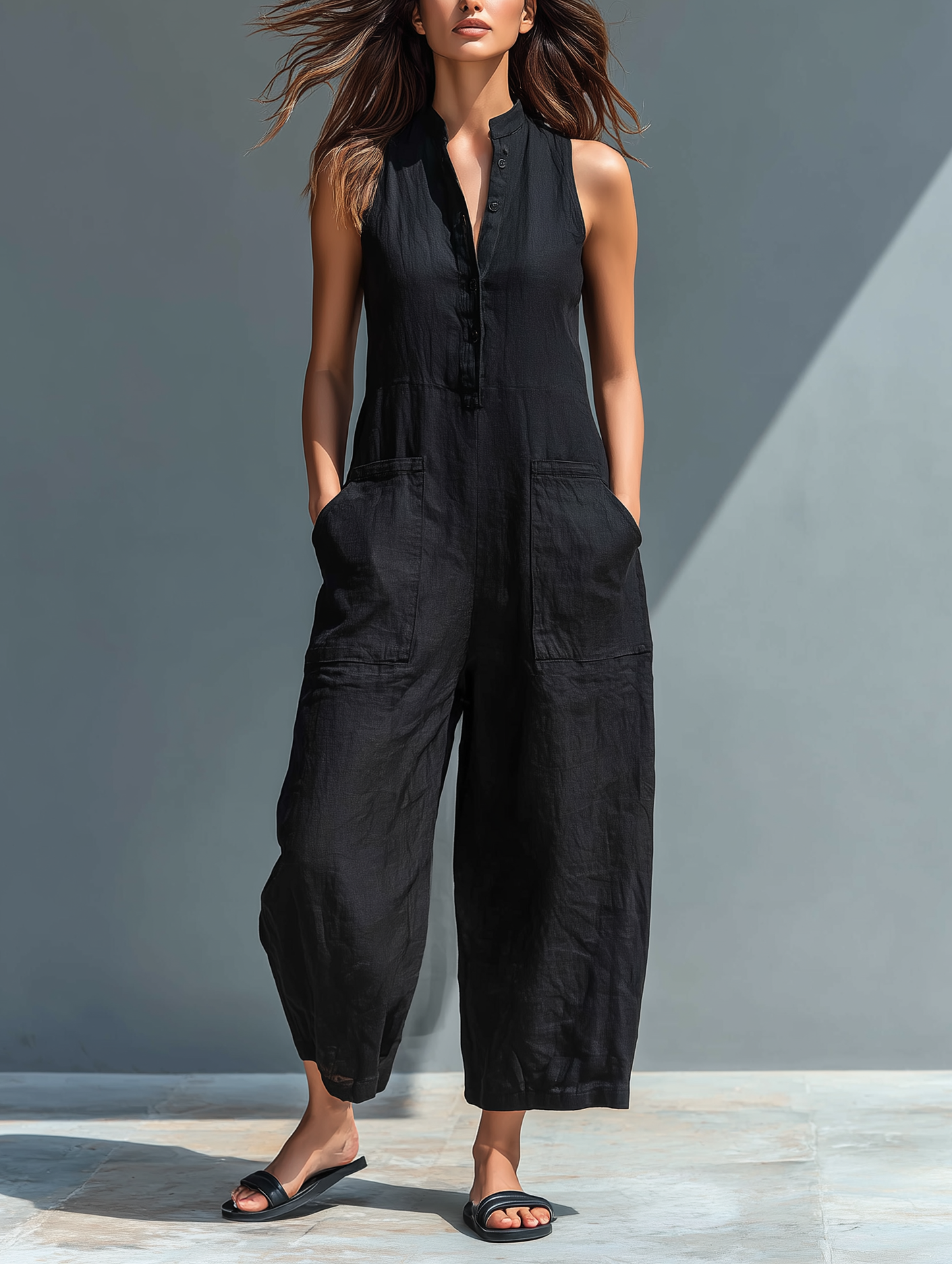 SLOANE | Sleeveless Jumpsuit for Effortless Modern Style