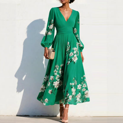 Aurelia | Midi Dress with V-Neck