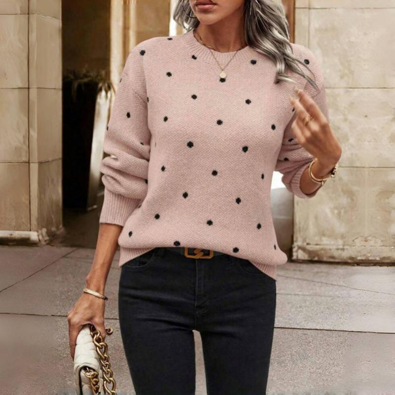 MARIT | Casual Women's Sweater with Comfortable Fit and Timeless Polka Dot Style