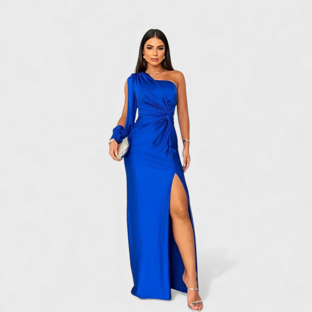 LYNN™ | Elegant Maxi Dress with One-Shoulder Fit for Evening & Parties