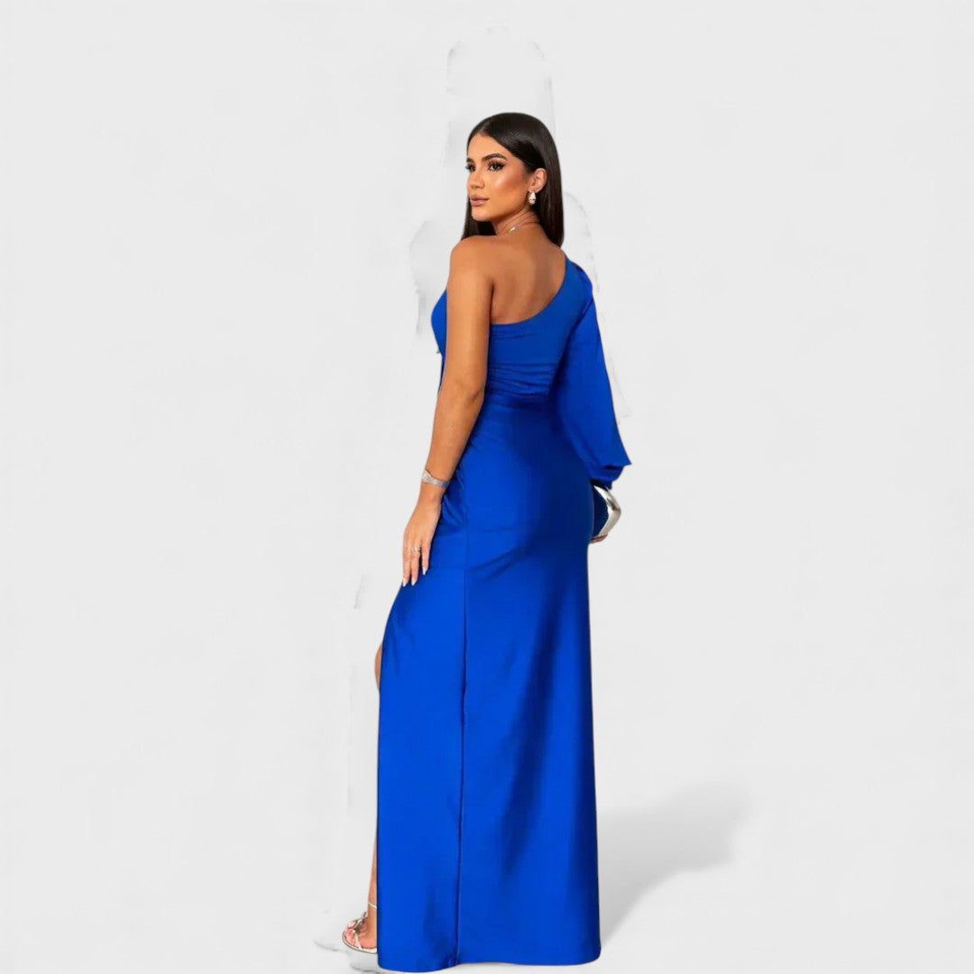 LYNN™ | Elegant Maxi Dress with One-Shoulder Fit for Evening & Parties