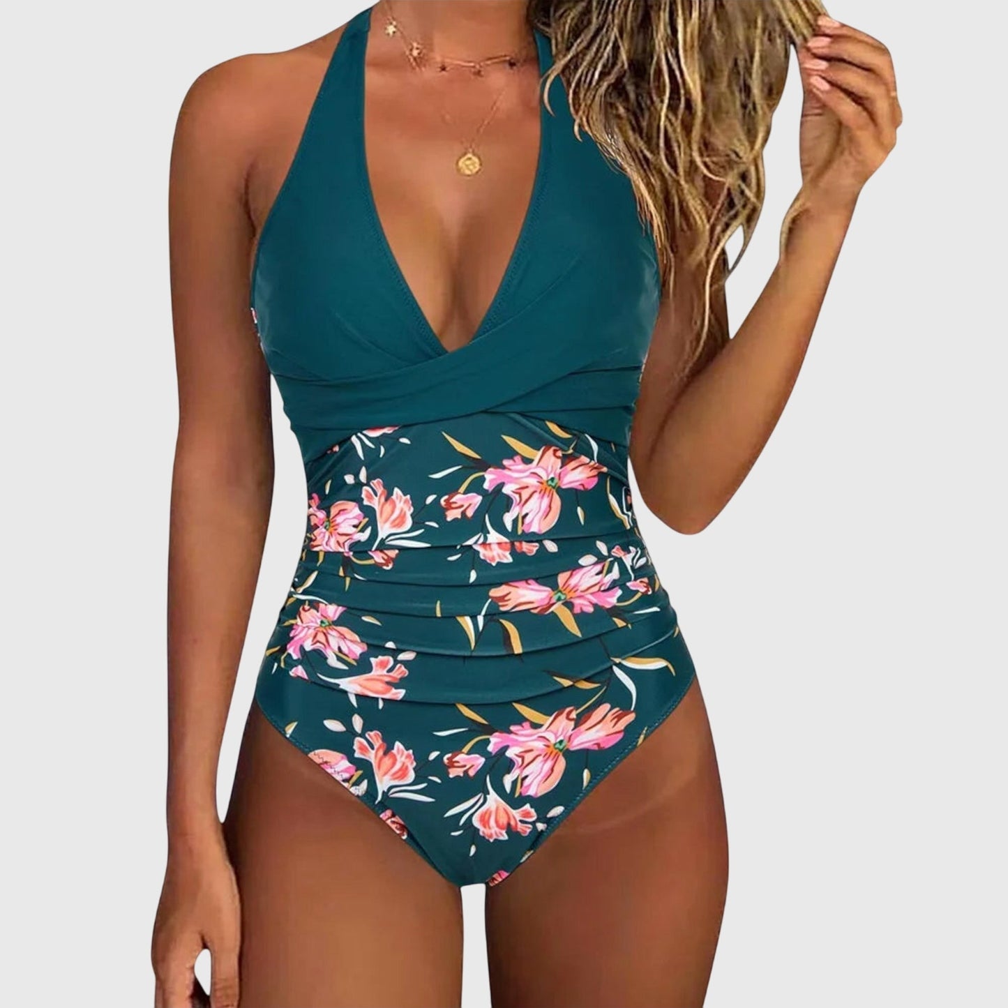 Florence - Elegant Women's Swimsuit with V-Neck