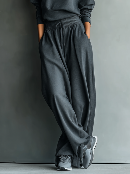 Knit Ensemble Wide Pants