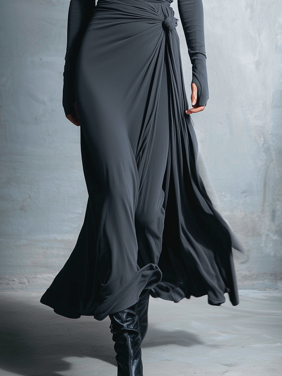 MARIT™ | Maxi Dress with Waist Accent and Flowing Elegance for Timeless Evenings
