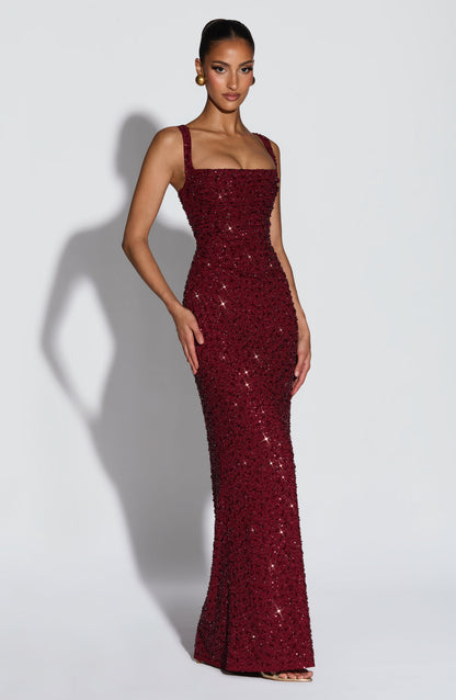 ROSALIND | Maxi Dress with Square Neckline