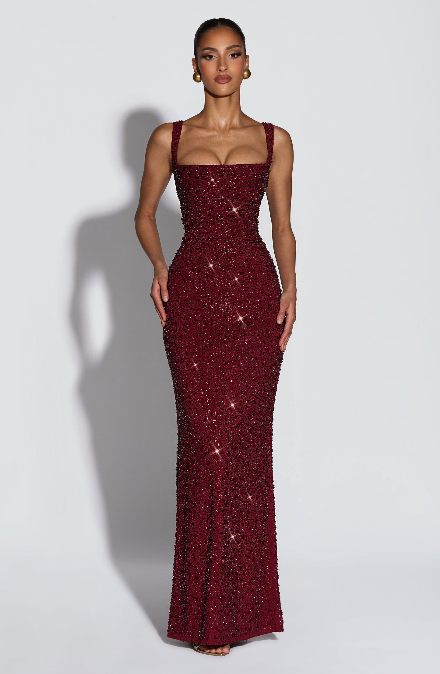 ROSALIND | Maxi Dress with Square Neckline