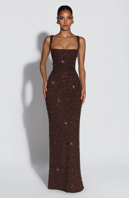 ROSALIND | Maxi Dress with Square Neckline