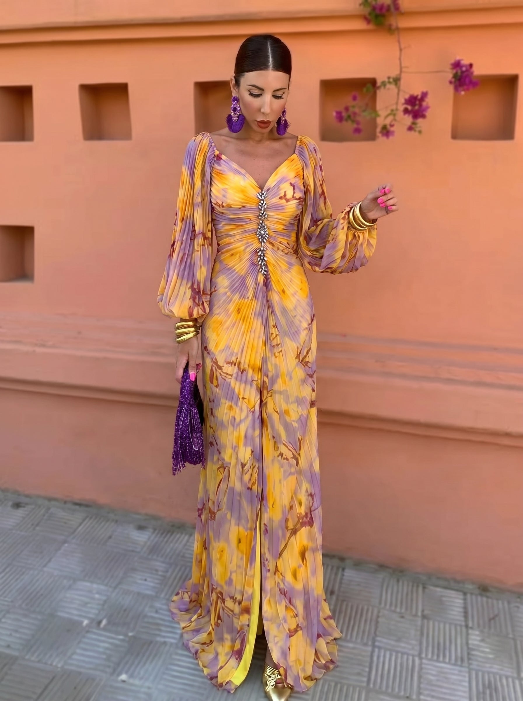 Kristine — Elegant Dress with V-Neck