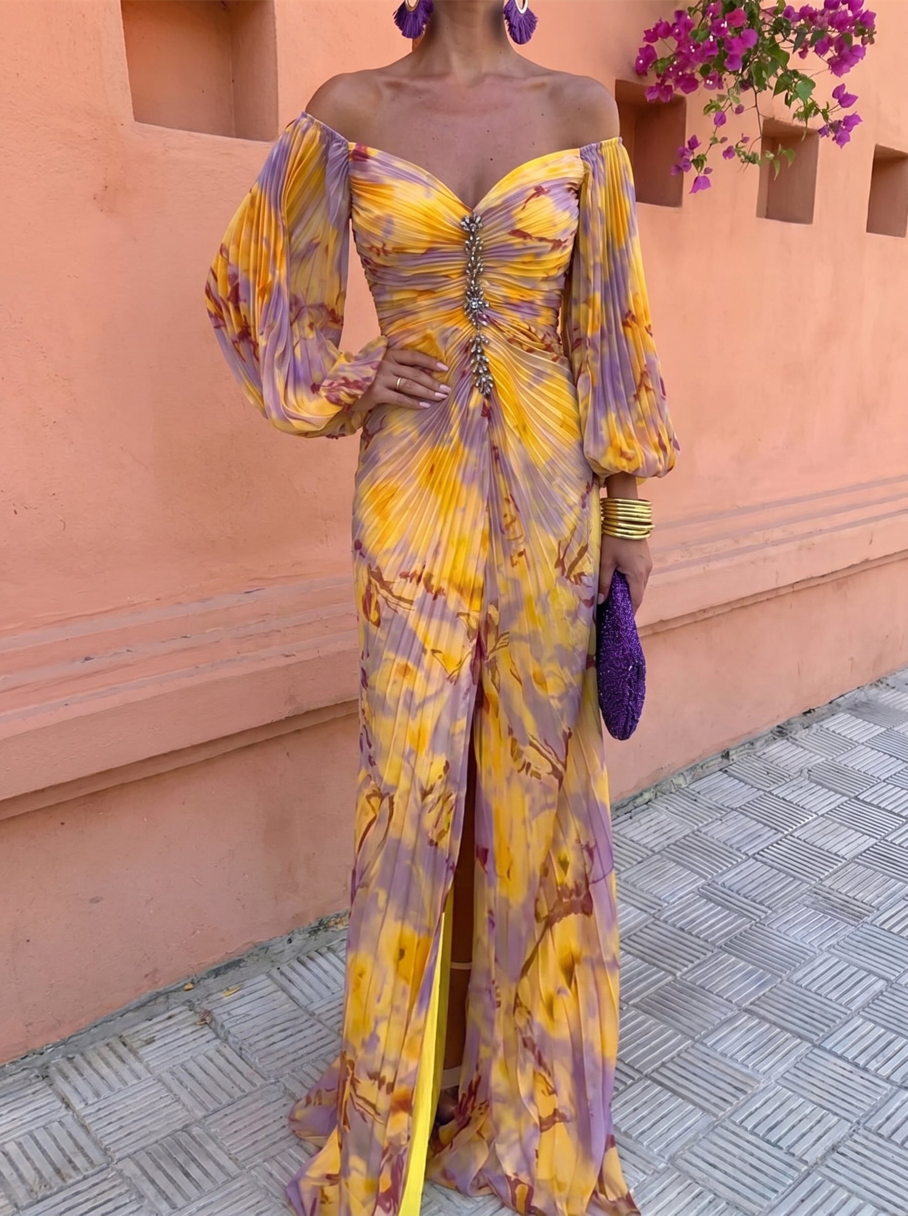 Kristine — Elegant Dress with V-Neck