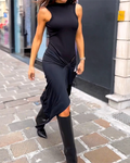 CELESTE | Long Sleeveless Dress Elegant and Comfortable