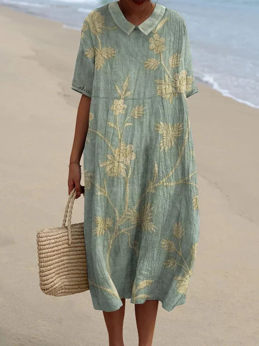 Merel - Vintage Floral Maxi Dress