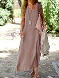 ADRIANA | Long Summer Dress with Flowing Cut and Natural Style for Sunny Days