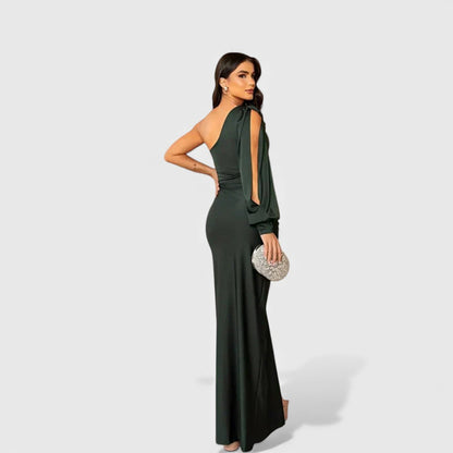 LYNN™ | Elegant Maxi Dress with One-Shoulder Fit for Evening & Parties