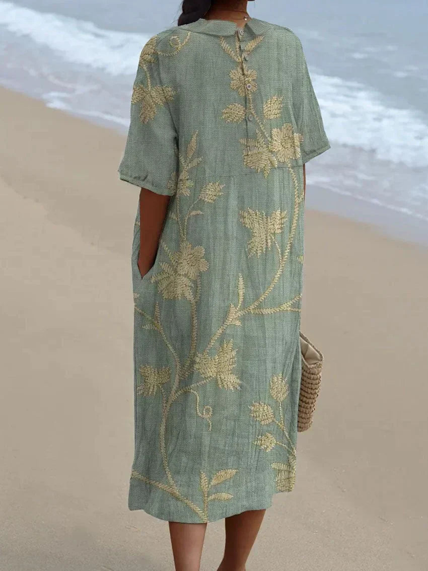 Merel - Vintage Floral Maxi Dress