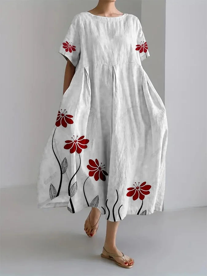 SABRINA | Long Floral Dress with Natural Elegance and Maximum Comfort for Every Casual Moment