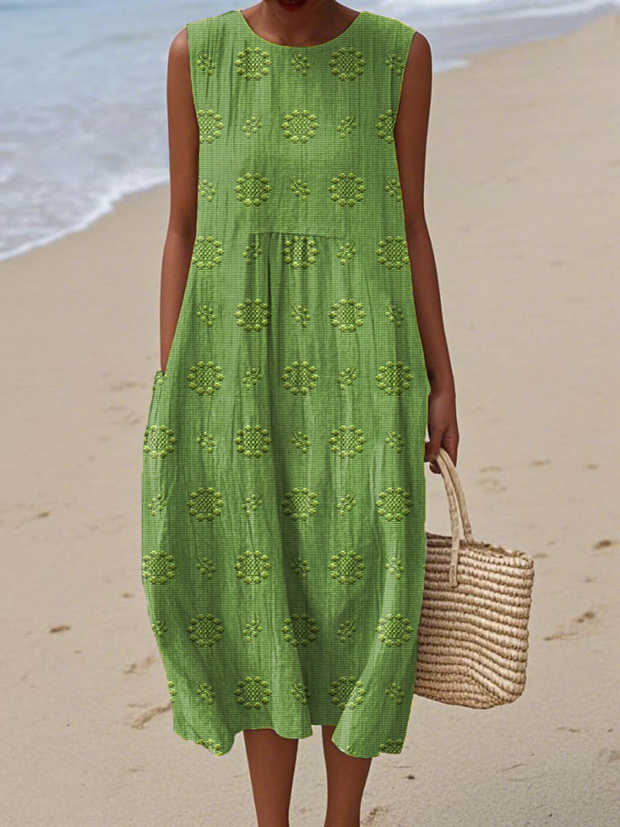 Beatrice - Elegant Sleeveless Dress with Pockets