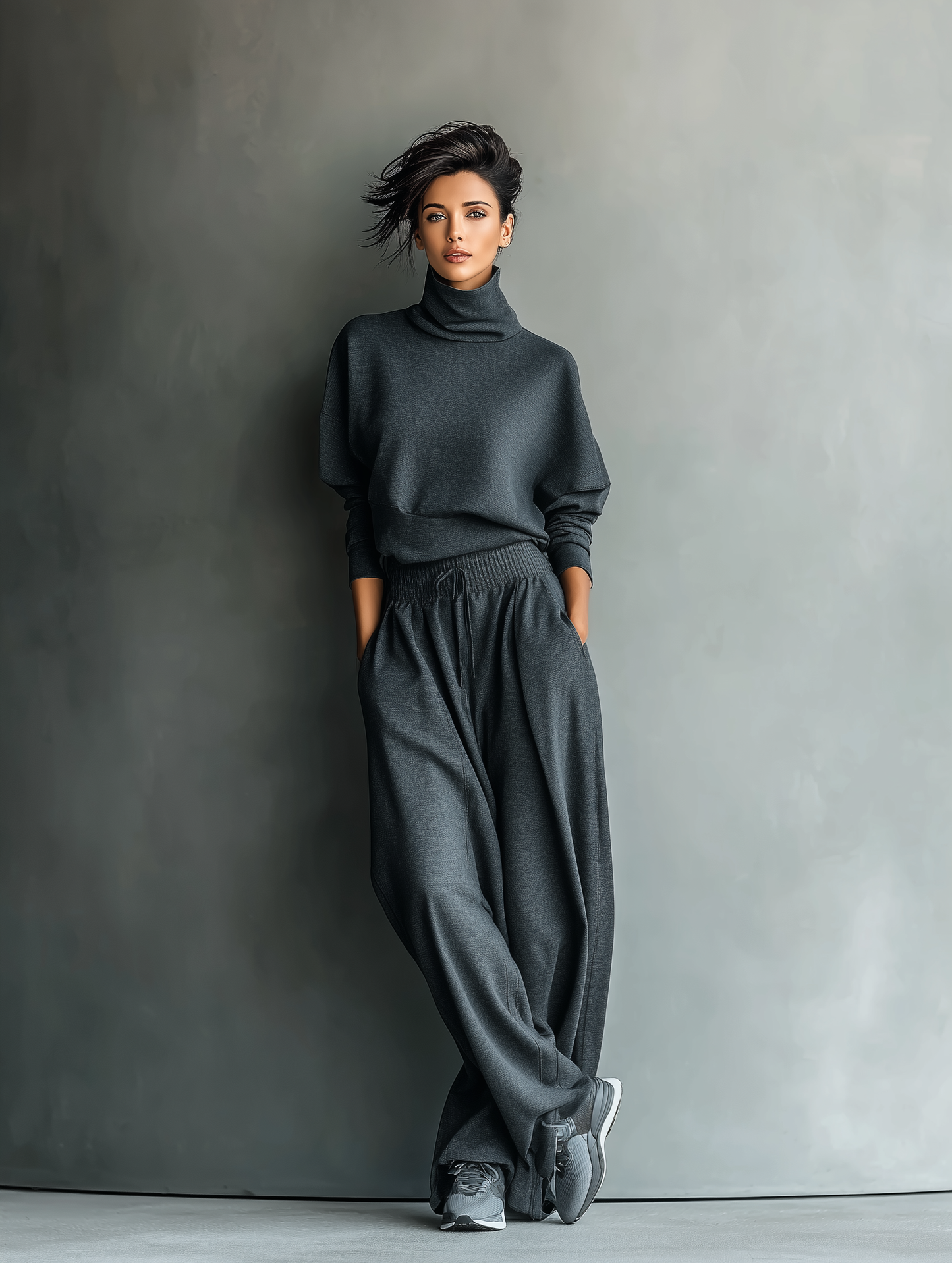 Knit Ensemble Wide Pants