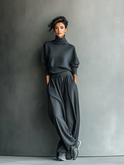 Knit Ensemble Wide Pants