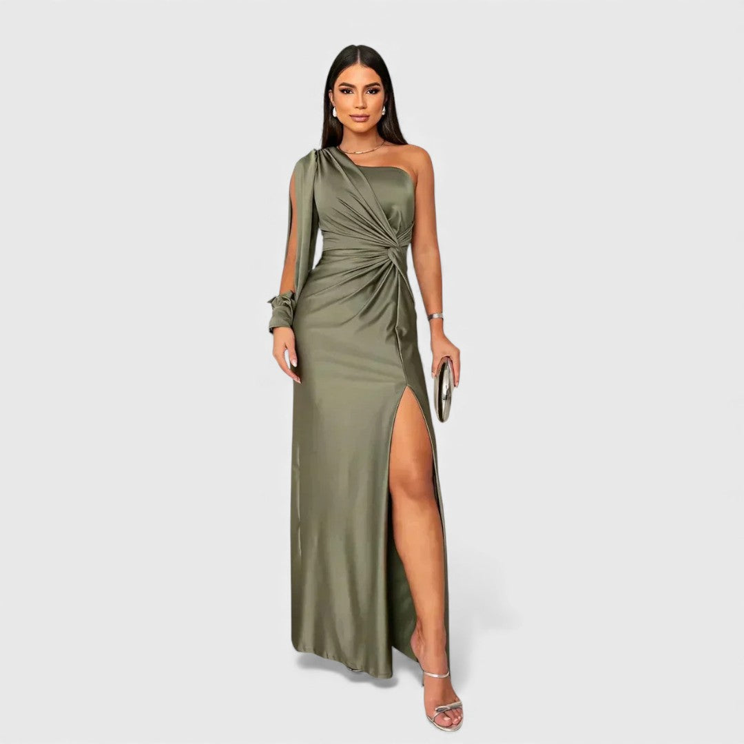 LYNN™ | Elegant Maxi Dress with One-Shoulder Fit for Evening & Parties