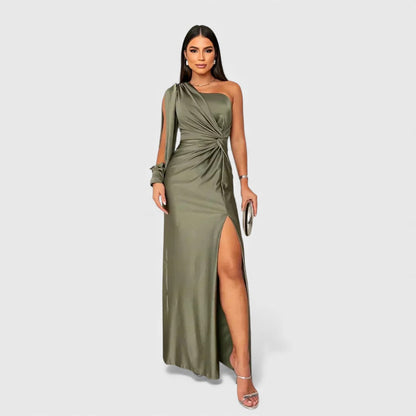LYNN™ | Elegant Maxi Dress with One-Shoulder Fit for Evening & Parties