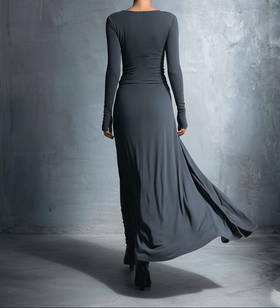MARIT™ | Maxi Dress with Waist Accent and Flowing Elegance for Timeless Evenings