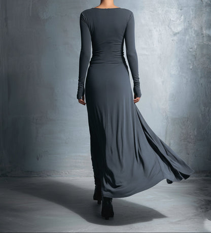 MARIT™ | Maxi Dress with Waist Accent and Flowing Elegance for Timeless Evenings